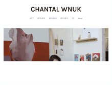 Tablet Screenshot of chantalwnuk.com